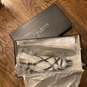 Talbots black strappy sandals, brand new, never been worn, size 8